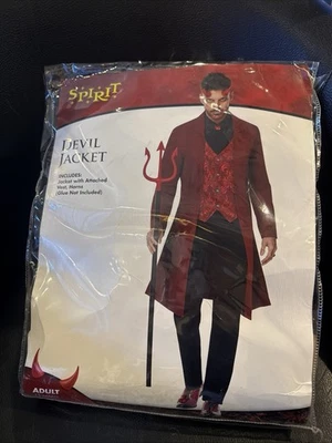 КОСТЮМ СЕКСУАЛЬНЫЙ ДЬЯВОЛ КУРТКА КОСТЮМ ЭЛЕГАНТНЫЙ ДУХ размер маленький - Изображение 1 из 3