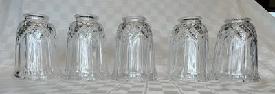 Murray Feiss Crystal Cut Glass Pendant Light Chandelier Bell Shades (set of 5) - Image 1 of 4