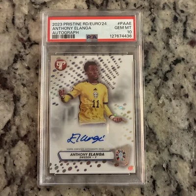 2024 Topps Pristine Euro Anthony Elanga Auto PSA 10 Gem Mint - Image 1 of 2