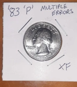 1983 P Quarter, "In Cod We Trust" Multiple Errors- Free Shipping - Picture 1 of 3