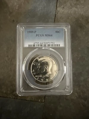 1989-P PCGS MS64 Kennedy Half Dollar - Image 1 of 3