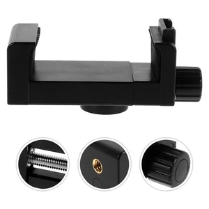 Hot Shoe Phone Holder Cell Tripod Mount Adapter Camera Bracket Stand - Photo 1 sur 12