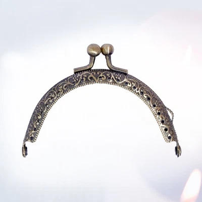 5,5 cm Retro Semicircolare di Ferro Telaio per Borsa Portamonete Perline - Immagine 1 di 4