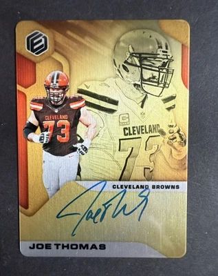 2019 Panini Elements Steel #SS-JT Joe Thomas Mint Auto /50 Cleveland Browns - Image 1 of 4