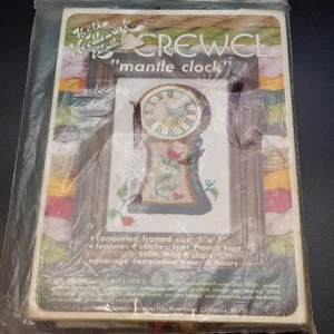 Hazel's Needlework Kaboodles Crewel "Mantle Clock" Kit Neu Versiegelt Vintage - Bild 1 von 3