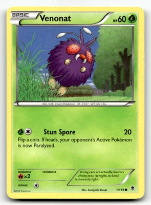 Venonat 1/119  Common XY - Phantom Forces LP - Image 1 of 2