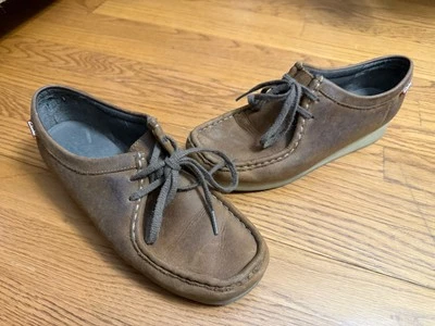 Clarks Collection Wallabee Padmora Oxford Leather Chukka Lace Up, Brown Size 9 - Image 1 of 4