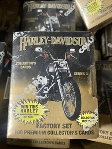 Harley-Davidson Factory Set 100 Premium Collector’s Cards Series 3 NIB 1993 new - Picture 1 of 5