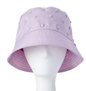 Madden NYC Damen Fischerhut Floppy Flieder Nieten Lila Nylon - Bild 1 von 5