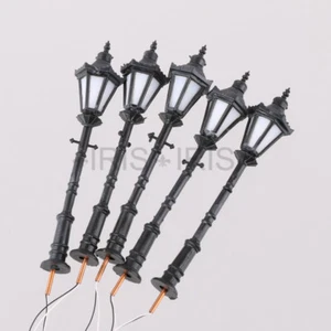 5pcs 1:50 LED Courtyard Lamp Street Lamp Model Railway Model Trains Warm White - Picture 1 of 5