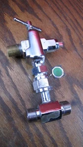 Sherwood Oxygen Tank Fitting with tee fitting - Picture 1 of 3