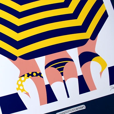 HERMOSA IMPRESIÓN ARTÍSTICA FIRMADA MALIKA FAVOR RARA PRUEBA DE ARTISTA Foto 1 de 4