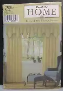 Simplicity Valance Curtains Sewing Pattern New UNCUT #7885 - Picture 1 of 1