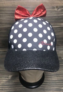 Berkshire Fashions Minnie Mouse Girls' Black and Glitter Baseball Hat New - Picture 1 of 7