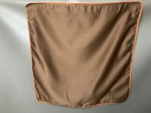 Hotel Suite European Shams Brown Chocolate Sateen Square ZIP - Pair / Set of Two - Picture 1 of 10