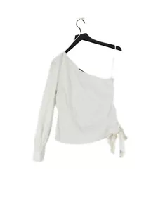 Vince Camuto Women's Top S White Cotton with Elastane Basic - Picture 1 of 7