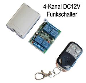433,92 MHZ 12V 4 Canal Universal Radio Transmisor Receptor Interruptor + Emisor - Imagen 1 de 1