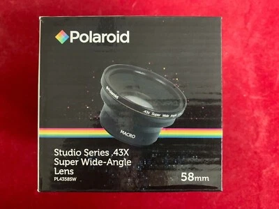 Polaroid PL4358SW Studio Series .43X Super Wide Angle Lens 58mm *BNIB - Image 1 of 4