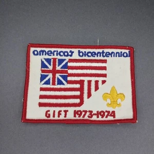 Regalo bicentenario americano 1973-1974 toppa da cucire 3x4 boy scout - Foto 1 di 2