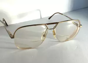 VINTAGE AVIATORS SAFILO ELASTA EYEGLASSES FRAMES 59-14-140 SP149/B 000 ITALY - Picture 1 of 13