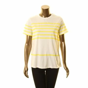 LAUREN RALPH LAUREN Women's Striped Button-shoulder Casual Shirt Top TEDO - Picture 1 of 2