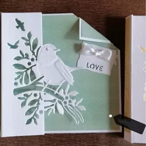 Vogel Zweig Stencil Cutting Dies Stanzschablone Scrapbooking Album Schneiden Die - Bild 1 von 4