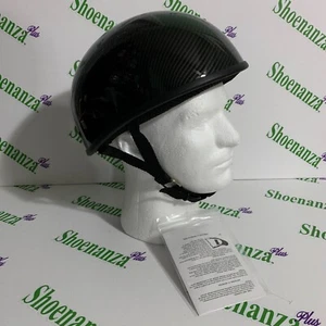 WCL Gorro Motocicleta Medio Casco Certificado DOT Gorra Calavera Fibra de Carbono Brillo S - Imagen 1 de 10