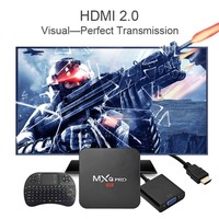 MXQ Pro Android 7.1 Quad Core 1+8G Smart TV Box DDR3 3D Set-top Box Media Player