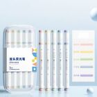 Highlighter Fluor zieren der Stift Linie Farbe Marker Stift Hand Konto Stift