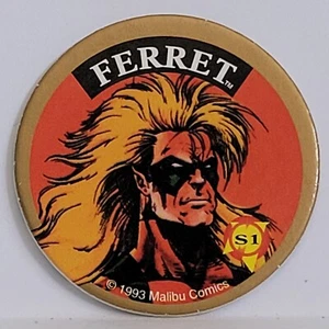 Vintage Pog / Milk Cap * Skycaps Promo S1 * FERRET * Bin70 - Picture 1 of 2