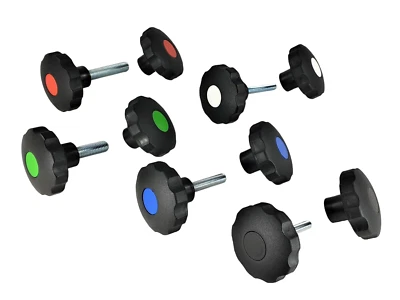 Ø30mm Griff mit Schraube ODER Mutter Knebelmutter Flügelmutter Flügelgriff Stern - Bild 1 von 2