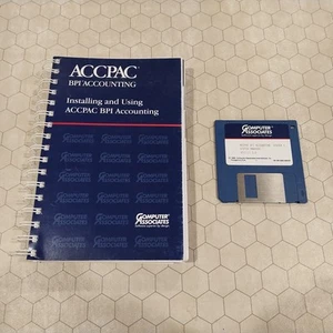 ACCPAC BPI Accounting Version 3.0, Computer Associates, 1989, guide and disk - Picture 1 of 3