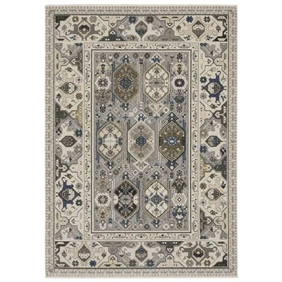 Oriental Weavers Hastings Area Rug HA04U Casual Ivory Classic Medallion — 第 1/3 张图片