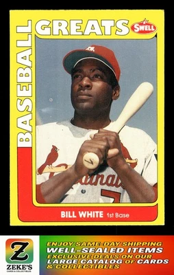 1991 Swell Baseball Greats #96 Bill White - Image 1 of 2