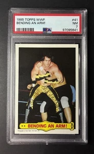 1985 Topps WWF Bending An Arm ! PSA 7 Brutus Beefcake - Picture 1 of 2