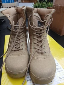 MENS  Womens MIG  Mud Ice Gravel Combat Boot Tactical Hiking SHOESS UK Size 3  - Picture 1 of 8