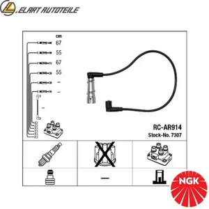 ZÜNDLEITUNGSSATZ 7307 FÜR ALFA ROMEO 145146 AR 33201 1.6L 4cyl 145 - Picture 1 of 10