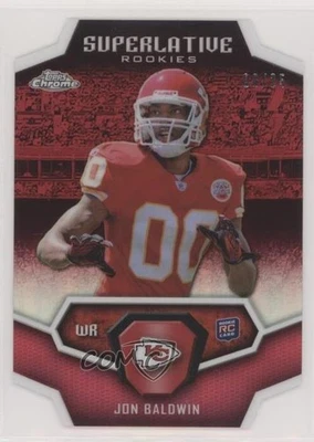 2011 Topps Chrome Superlative Rookies Red Refractor /25 Jonathan Baldwin Jon RC - Image 1 of 2