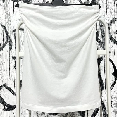 Brunello Сucinelli White Womens Skirt Classic Size L Cotton/Elastane Italy 303 Foto 1 de 4