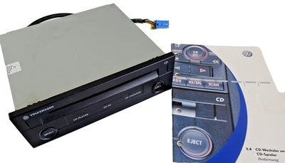VW Original CD Player mit Anleitung 1J0035119D Din Schacht für Radio beta CD etc - Bild 1 von 4
