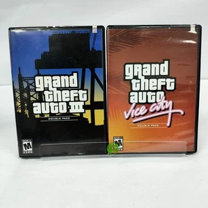 Grand Theft Auto Doppelpack (Sony PlayStation 2 PS2, 2003) ohne Hülle - Bild 1 von 4