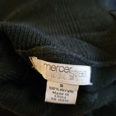 SUÉTER FEMININO MERCER STREET STUDIOS GOLA ALTA CINZA Tamanho PEQUENO - Imagem 1 de 4