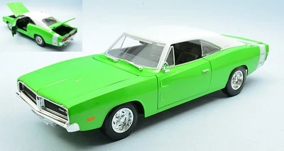 MODELLINO AUTO STATICO MAISTO DODGE CHARGER R/T 1969 VERDE MODELLISMO SCALA 1/18 - Immagine 1 di 4