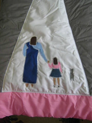 EDREDÓN BEBÉ Niño siendo llevado por Jesús al Cielo 40" X 56" poliéster/algodón   Foto 1 de 4