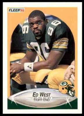 1990 Fleer Ed West Green Bay Packers #181 - Image 1 of 2