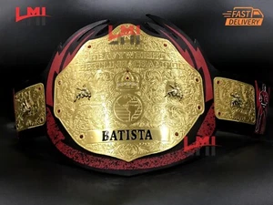Custom Batista Big Gold Heavyweight Championship Belt Wrestling Title 2mm Brass - Picture 1 of 10