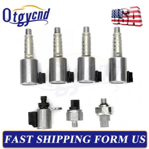 7pcs Transmission Solenoid & Pressure Sensor Kit For Nissan JF016E JF017E CVT8 - Picture 1 of 16
