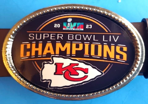 KANSAS CITY CHIEFS 2023 SUPER BOWL LVII -Championship Epoxy Buckle Cover