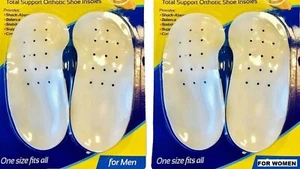 Orthotic Foot Arch Support Shoe Insoles - Womens Heel Cushion Pain Relief Insert - Picture 1 of 1