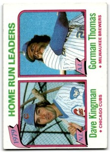 1980 Topps 1979 Home Run Leaders - Dave Kingman/Gorman Thomas Chicago